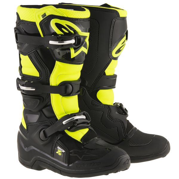 estoy sediento cantidad visión Botas motocross Alpinestars TECH 7 S Black Yellow Fluo Niño Al Mejor Precio  | iCasque.es