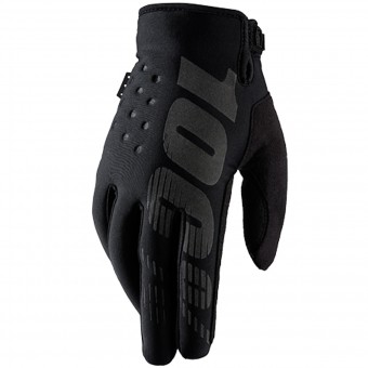 Guantes motocross 100% Brisker Black