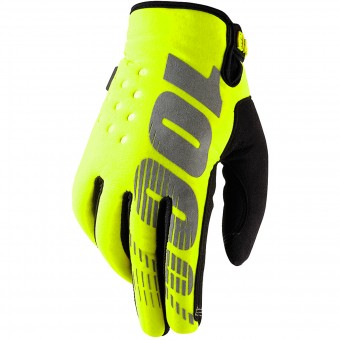 Guantes motocross 100% Brisker Yellow Niño Guantes motocross 100% Brisker Yellow Niño