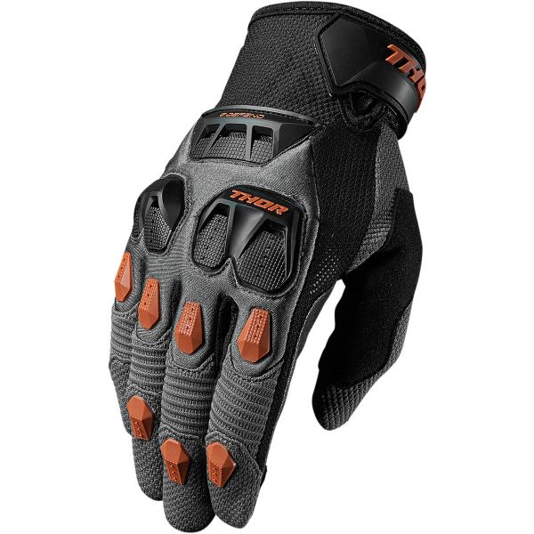 Guantes motocross Thor Defend Charcoal Orange