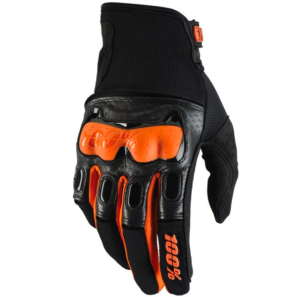 Guantes motocross 100% Destricted Black Orange