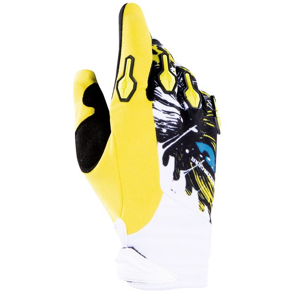 Guantes motocross Freegun Devo Beast Blue Lime Ni�o