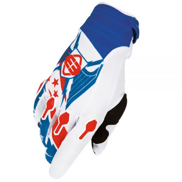 Guantes motocross Freegun Devo Liberty Blue Red