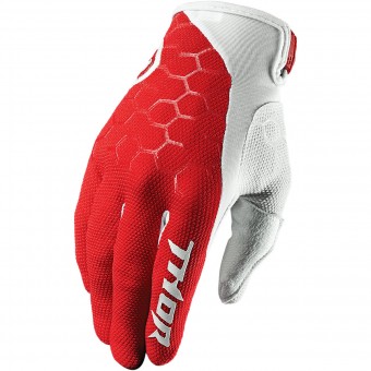 Guantes motocross Thor Draft Indi Red White