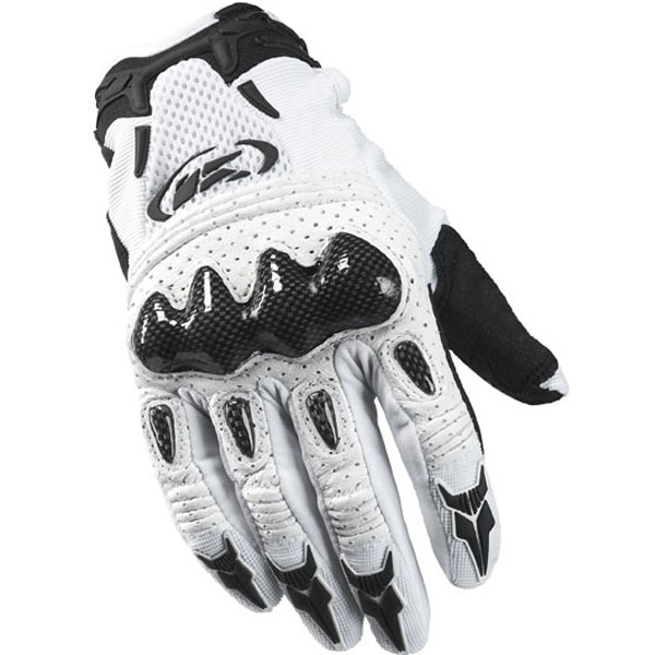 Guantes motocross Kenny Shellter White