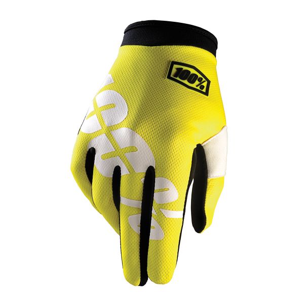 Guantes motocross 100% Itrack Neon Yellow