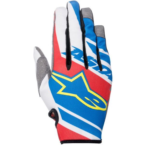 Guantes motocross Alpinestars Racer Supermatic Blue Red White