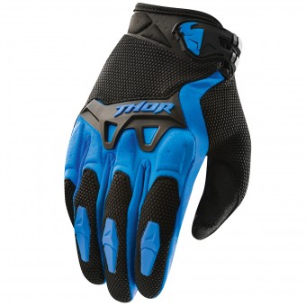 Guantes motocross Thor Spectrum Azul Nio