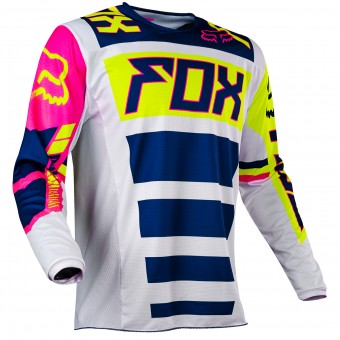 Camiseta Motocross FOX 180 Falcon Navy White Nio 045