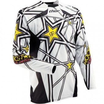Camiseta Motocross Thor Core Rockstar White Jersey