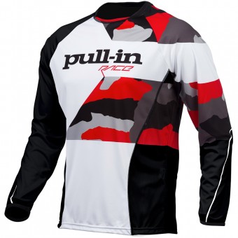 Camiseta Motocross pull-in Fighter Camo Black White Red