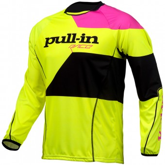 Camiseta Motocross pull-in Fighter Neon Yellow Pink