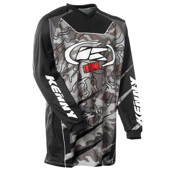 Camiseta Motocross Kenny Extreme Camo Black Jersey