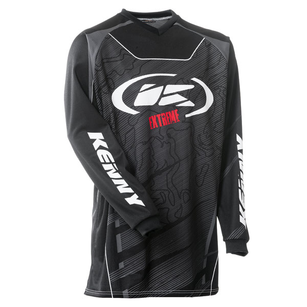 Camiseta Motocross Kenny Extreme Washed Black Jersey