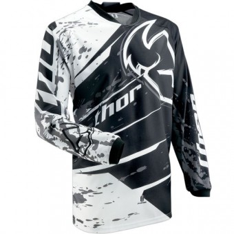 Camiseta Motocross Thor Phase Splatter Black Jersey Ni�o