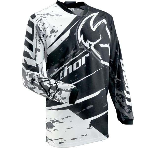 Camiseta Motocross Thor Phase Splatter Black Jersey Ni�o