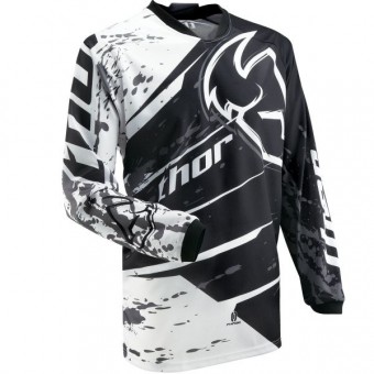 Camiseta Motocross Thor Phase Splatter Black Jersey
