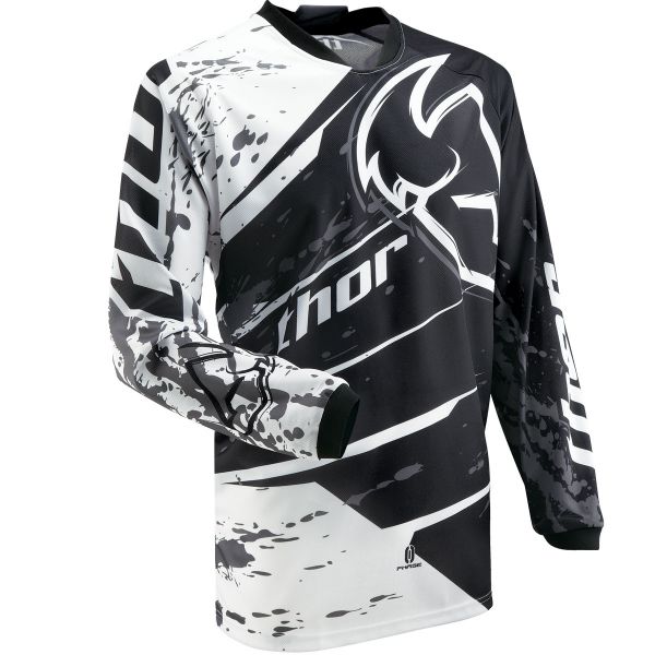 Camiseta Motocross Thor Phase Splatter Black Jersey