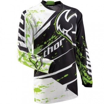 Camiseta Motocross Thor Phase Splatter Green Jersey