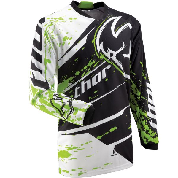 Camiseta Motocross Thor Phase Splatter Green Jersey