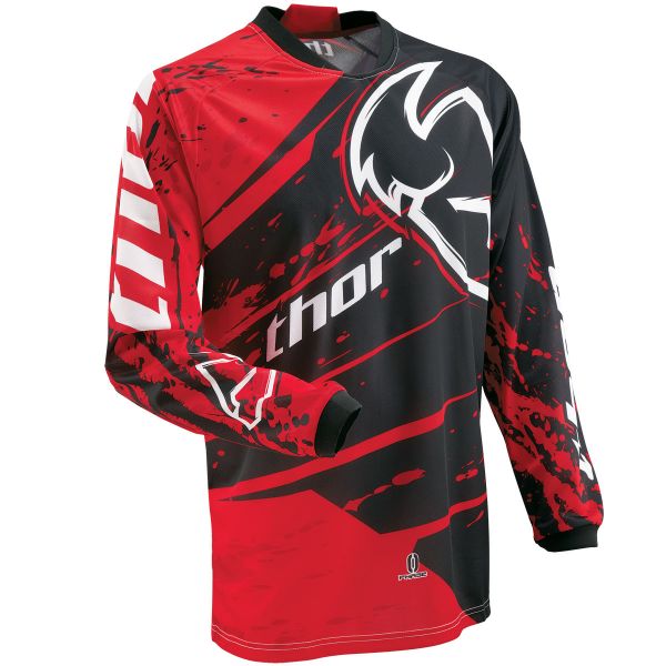 Camiseta Motocross Thor Phase Splatter Red Jersey