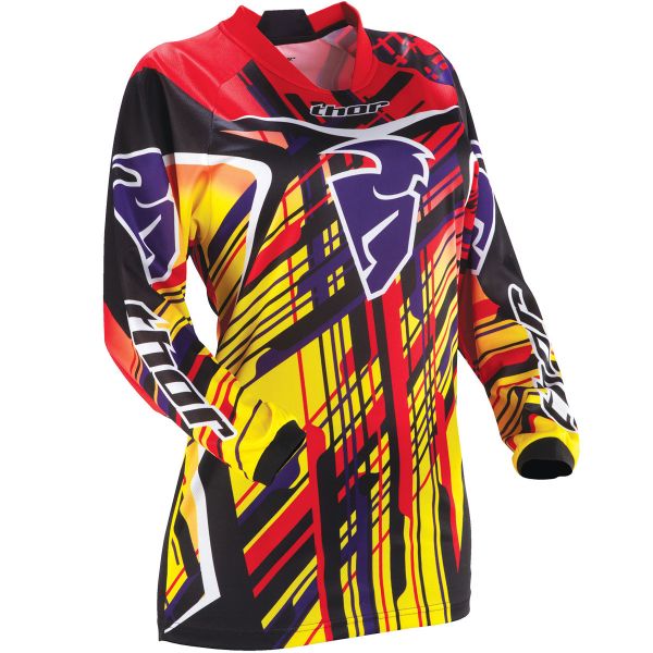 Camiseta Motocross Thor Phase Stix Yellow Jersey