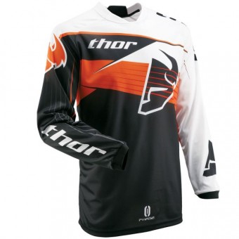 Camiseta Motocross Thor Phase Streak Naranja Jersey