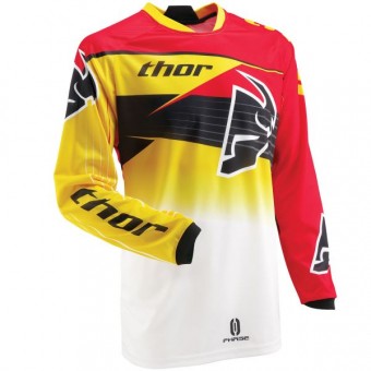 Camiseta Motocross Thor Phase Streak Yellow Jersey