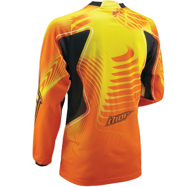 Thor Phase Vented Warp Yellow Jersey