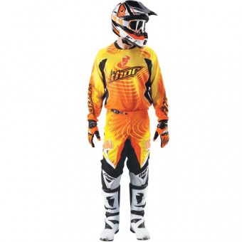 Thor Phase Vented Warp Yellow Jersey