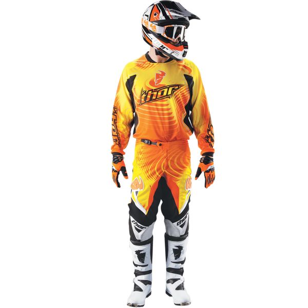 Thor Phase Vented Warp Yellow Jersey