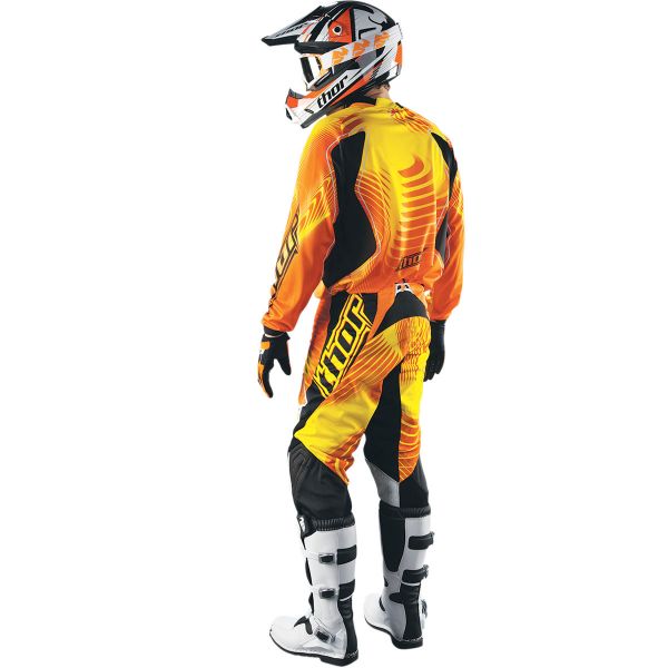 Thor Phase Vented Warp Yellow Jersey