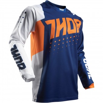 Camiseta Motocross Thor Pulse Aktiv Orange Navy