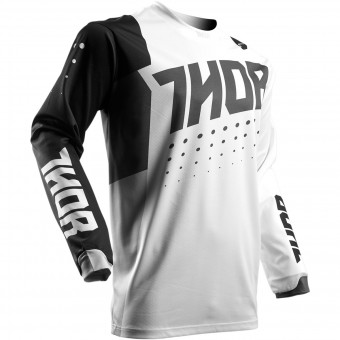 Camiseta Motocross Thor Pulse Aktiv White Black