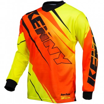 Camiseta Motocross Kenny Track Neon Orange Yellow Nio