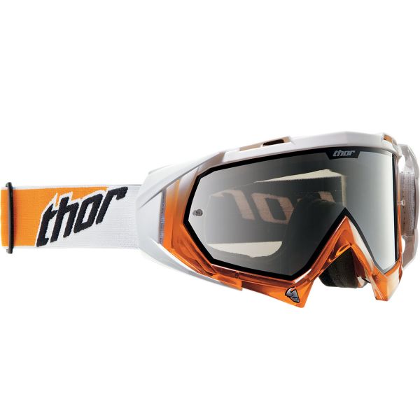 Gafas motocross Thor Hero White Naranja