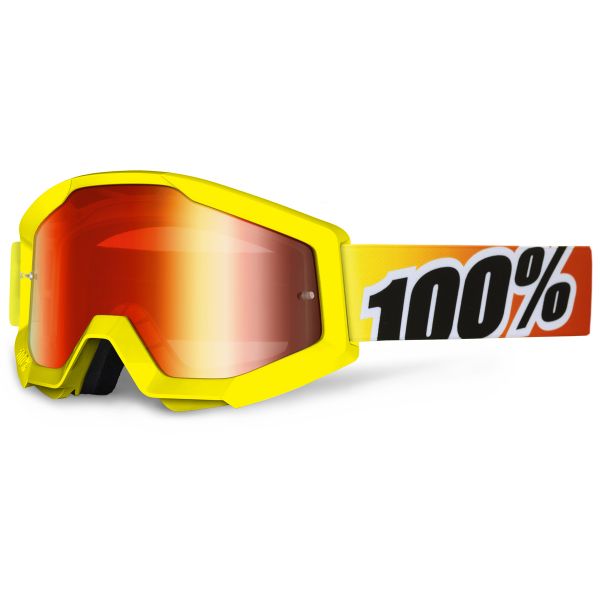 Gafas motocross 100% Strata Sunny Days Mirror Red Lens