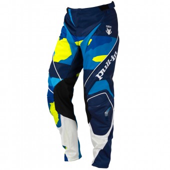 Pantaln motocross pull-in Fighter Camo Blue Neon Yellow Pant
