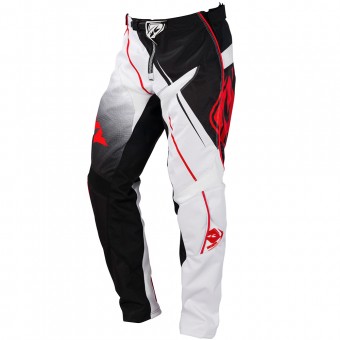 Pantaln motocross Kenny Track Black White Red Pant