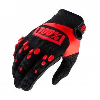 Guantes motocross 100% Airmatic Black Red Niño Guantes motocross 100% Airmatic Black Red Niño