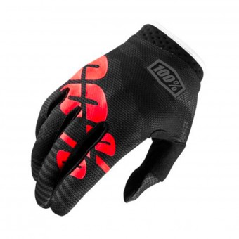 Guantes motocross 100% Itrack Black Camo Niño Guantes motocross 100% Itrack Black Camo Niño