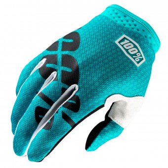 Guantes motocross 100% Itrack Teal Guantes motocross 100% Itrack Teal