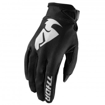 Guantes motocross Thor Sector Glove Black Nio