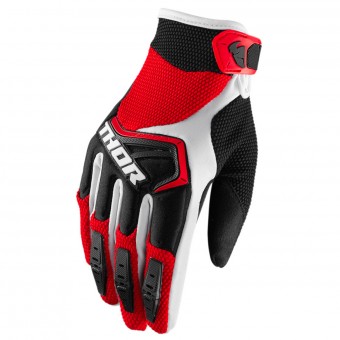 Guantes motocross Thor Spectrum Red Black White