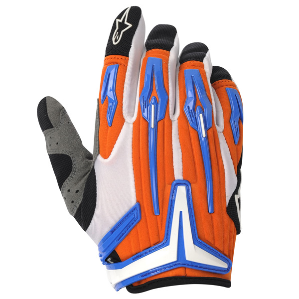 Guantes motocross Alpinestars Charger Naranja Blue Black