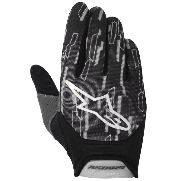 Guantes motocross Alpinestars Racer Grey Black White
