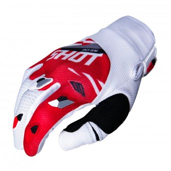 Guantes motocross SHOT Contact Score Rojo Blanco CE Guantes motocross SHOT Contact Score Rojo Blanco CE