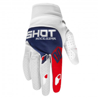 Guantes motocross SHOT Contact Trust Blue Red CE
