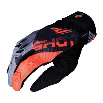 Guantes motocross SHOT Devo Ultimate Negro Neon Naranja CE Niño Guantes motocross SHOT Devo Ultimate Negro Neon Naranja CE Niño