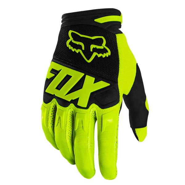 Guantes motocross FOX Dirtpaw Race Fosforescente Yellow Nio
